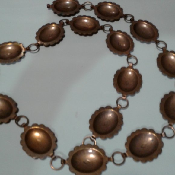 Vintage  Copper  CONCHO Belt  40 \'Long main image 7